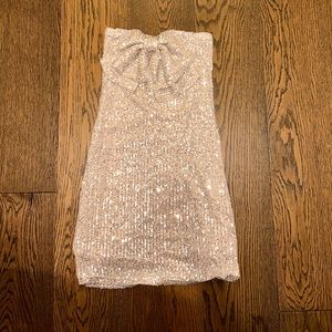 Champagne colored formal dress! **worn once